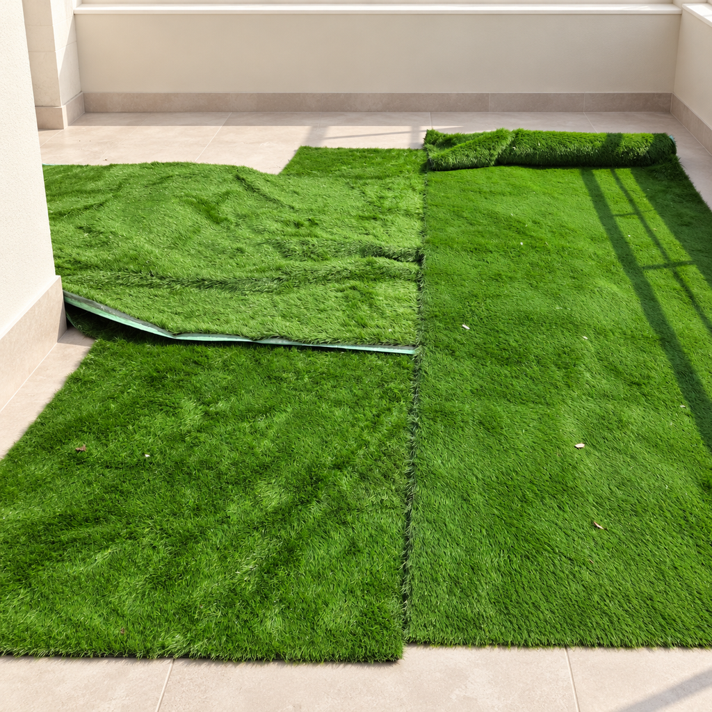 Artificial Grass Mats, Set of 4 - Lightly Used - Noida
