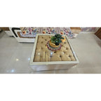 7 seater sofa with 2 poufees - photo 4