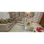 7 seater sofa with 2 poufees - photo 5