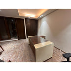 Glass-Top Office Desk with Left Return - photo 2