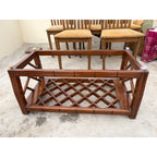 Wooden Centre Table Frame, Glass Top Missing - photo 1