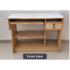 Computer Desk with Keyboard Tray and Storage - photo 4