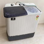 Samsung 6.5 kg Semi-Automatic Washing Machine, pre-owned with visible condition, giveasy hero