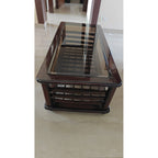 Wooden Glass-Top Centre Table - seller photo 4