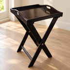 Dark Walnut Removable-Tray Side Table - giveasy hero
