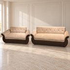 Beige Velvet Sofa Set, 3+2 - giveasy hero