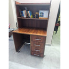 Study Desk with Hutch, Four Drawers and Wheels - photo 1
