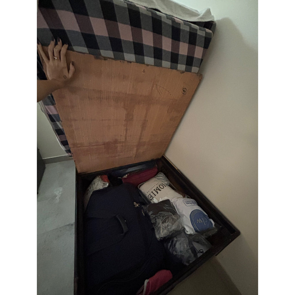 Single Storage Bed with Two Cloth Mattresses - photo 1