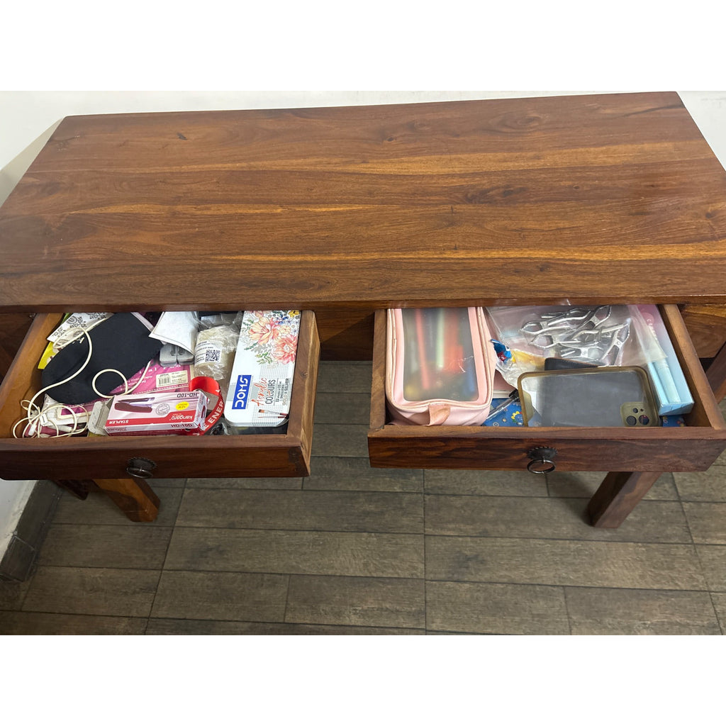 Two-Drawer Solid-Wood Desk, Loose Joints - photo 2
