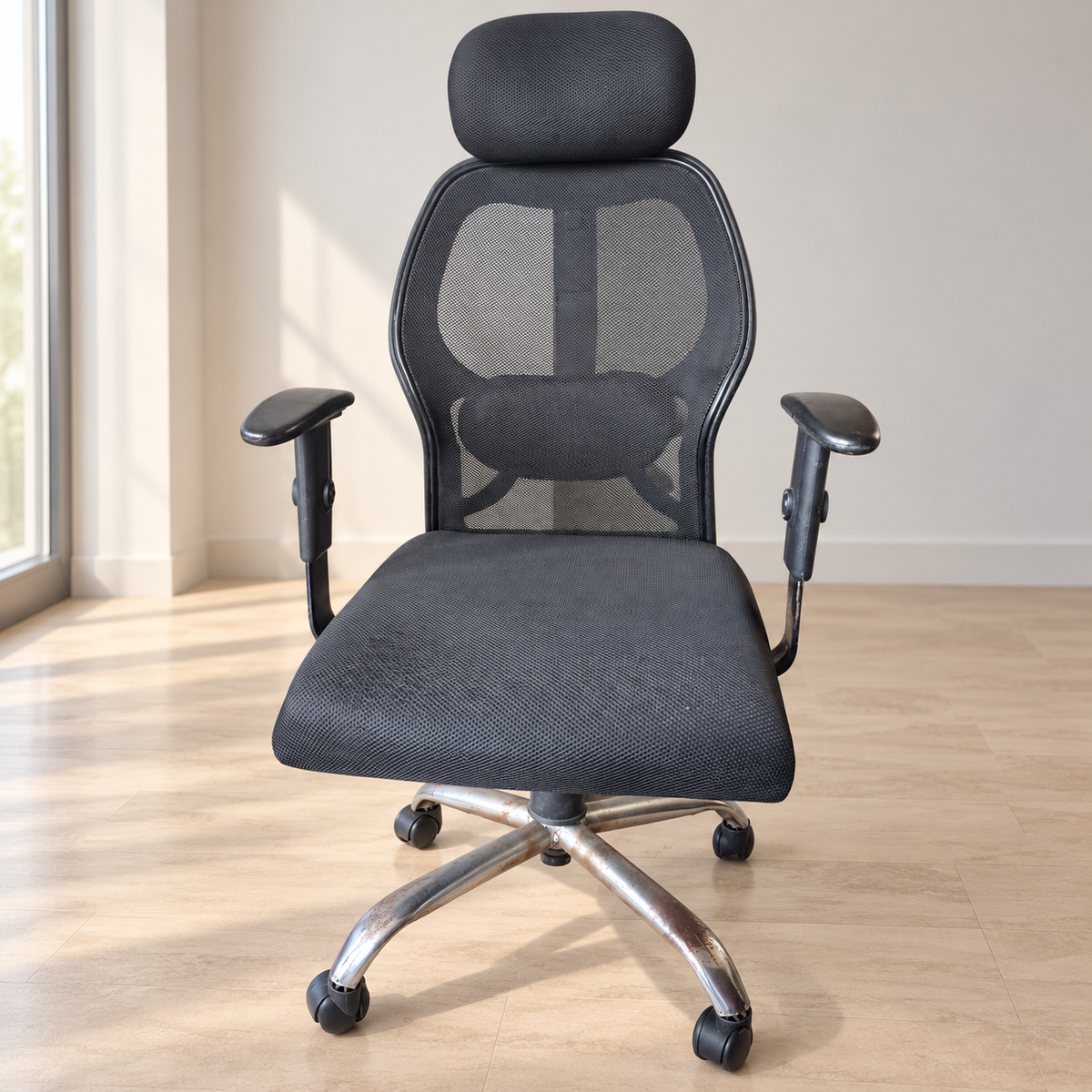 Mesh Office Chair, Headrest Adjustment Fault - giveasy hero