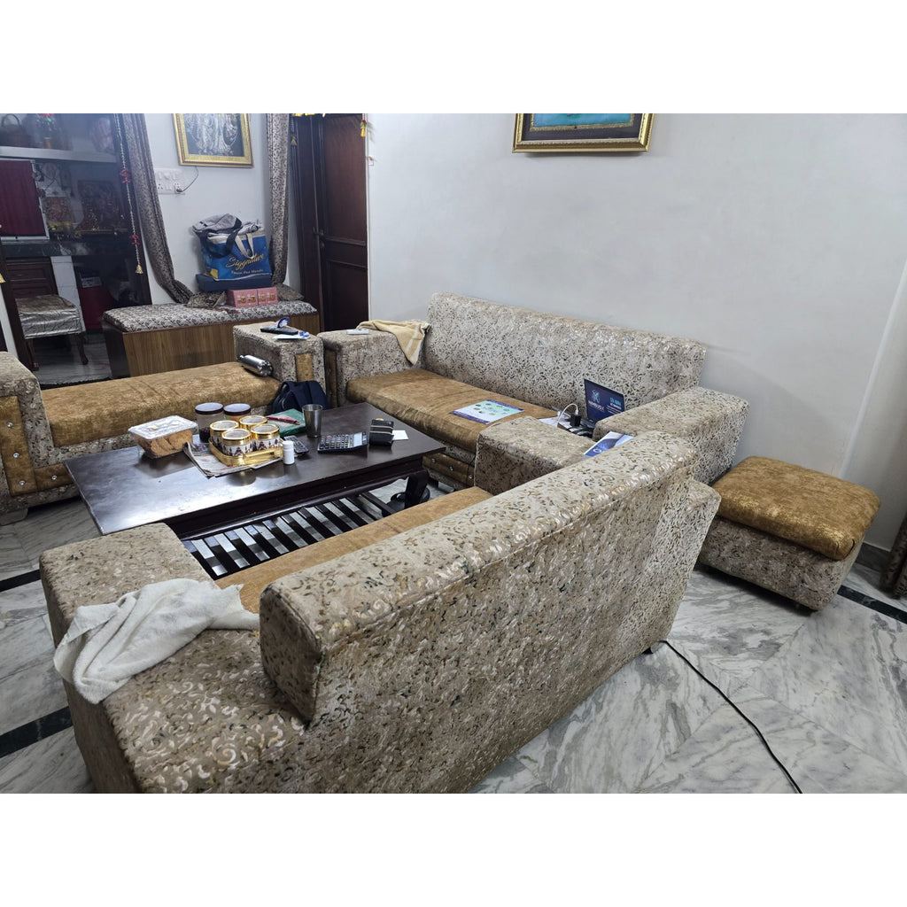 Fabric Sofa Set with Solid-Wood Frame, 7 Seats (Seller) - Delhi - photo 5