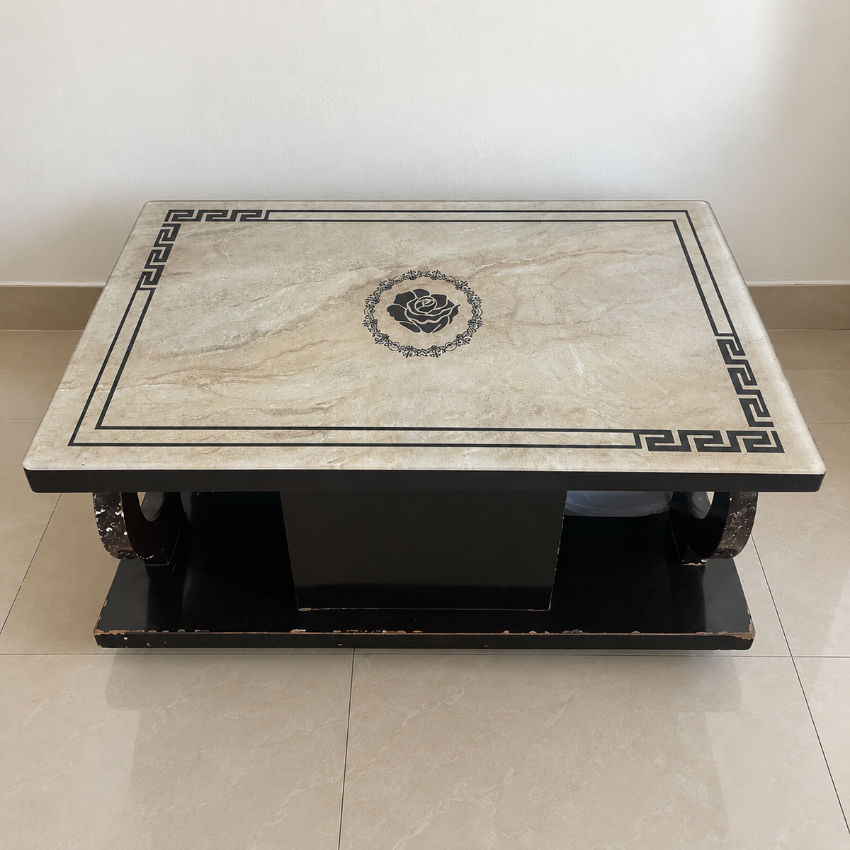 Patterned Glass-Top Centre Table - giveasy hero