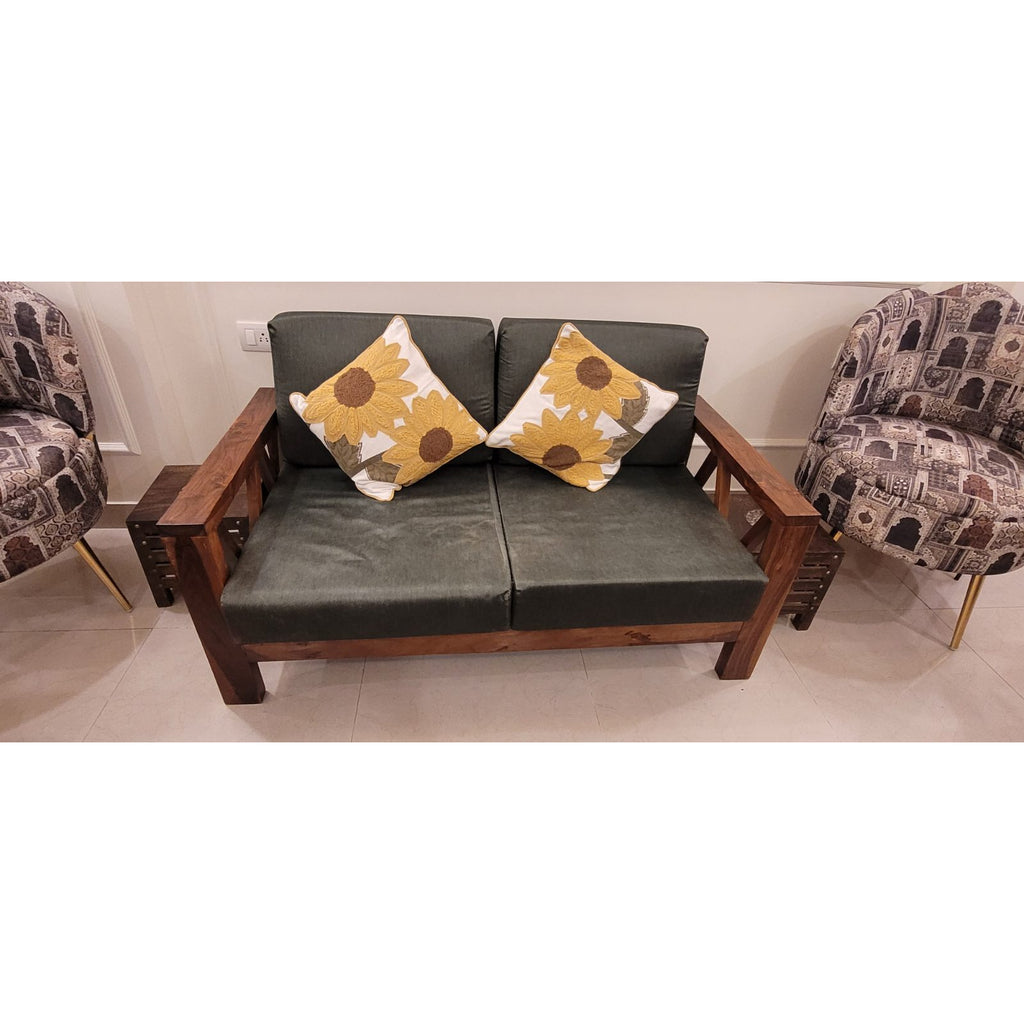 Timber Guy Sheesham Wood Sofa Set, 2+1+1 - seller photo 1