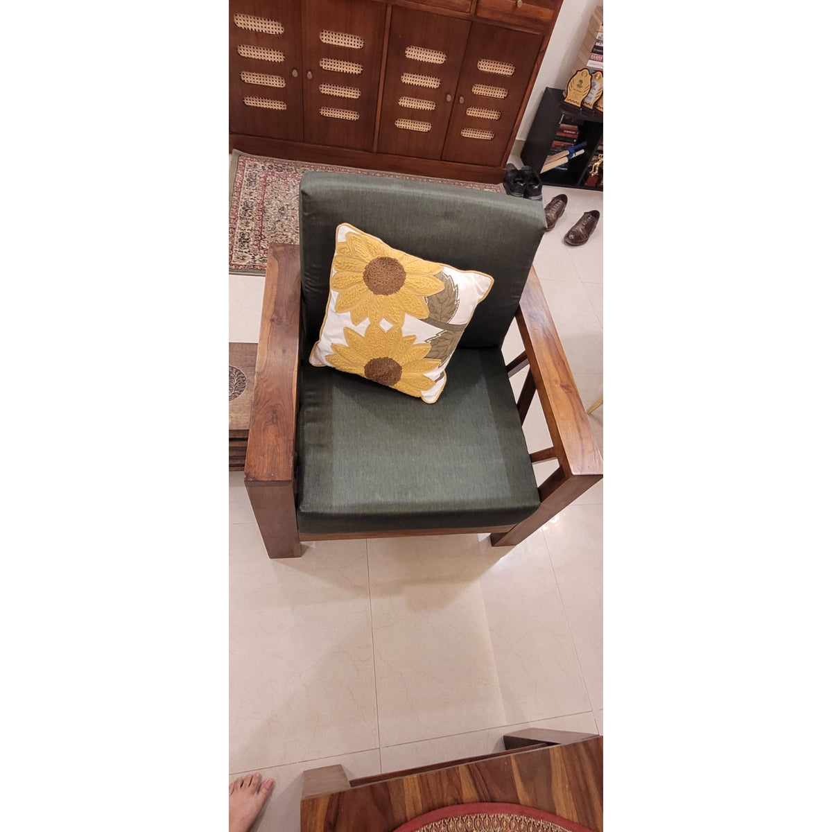 Timber Guy Sheesham Wood Sofa Set, 2+1+1 - seller photo 3