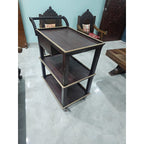 Wooden Three-Tier Bar Trolley - seller photo 3