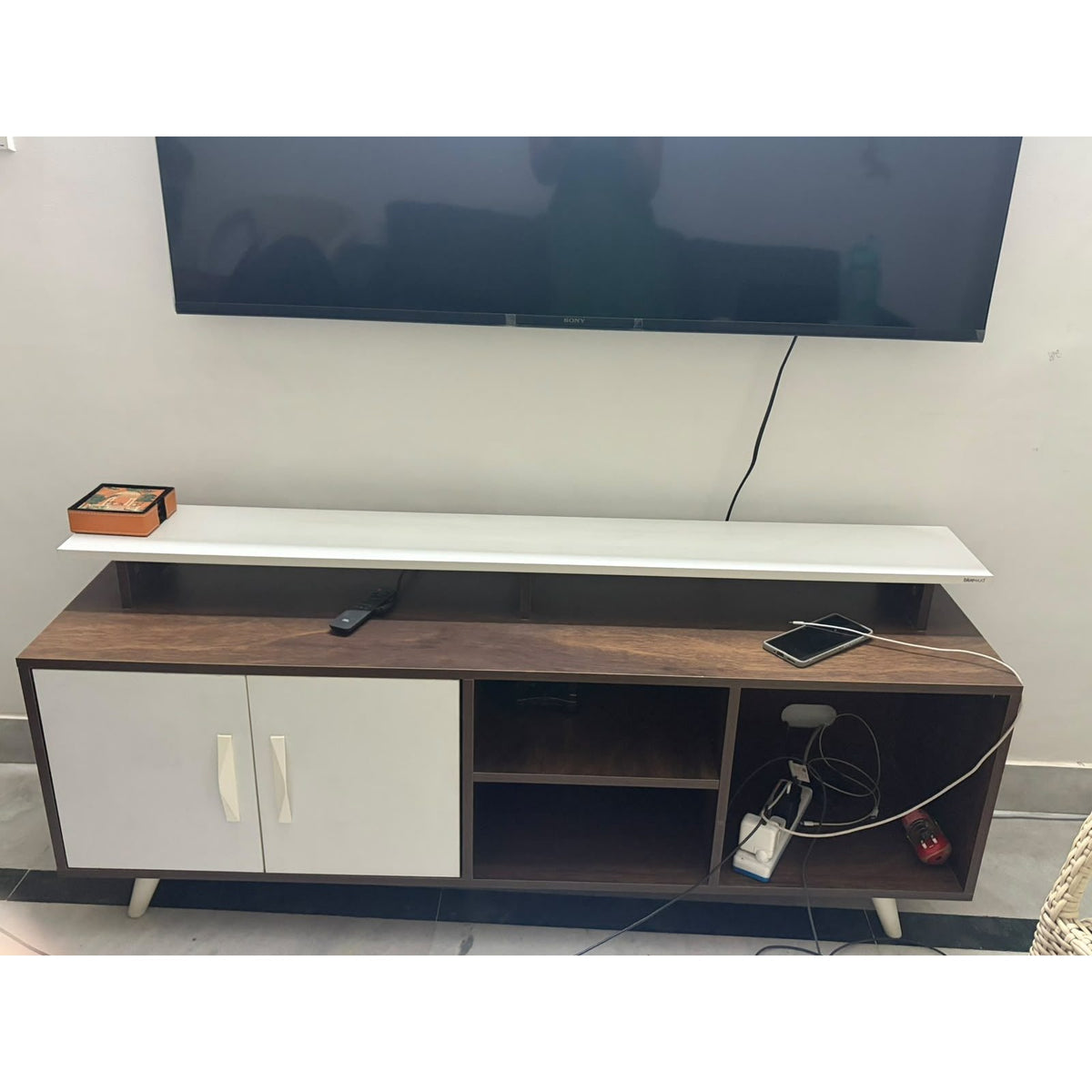 Two-Tone TV Cabinet - photo 1