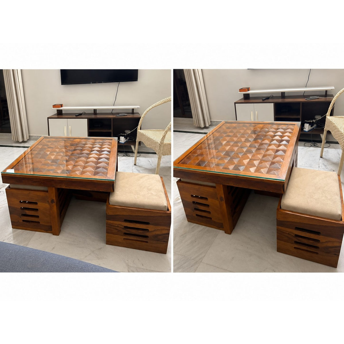 Two-Tone TV Cabinet - photo 3