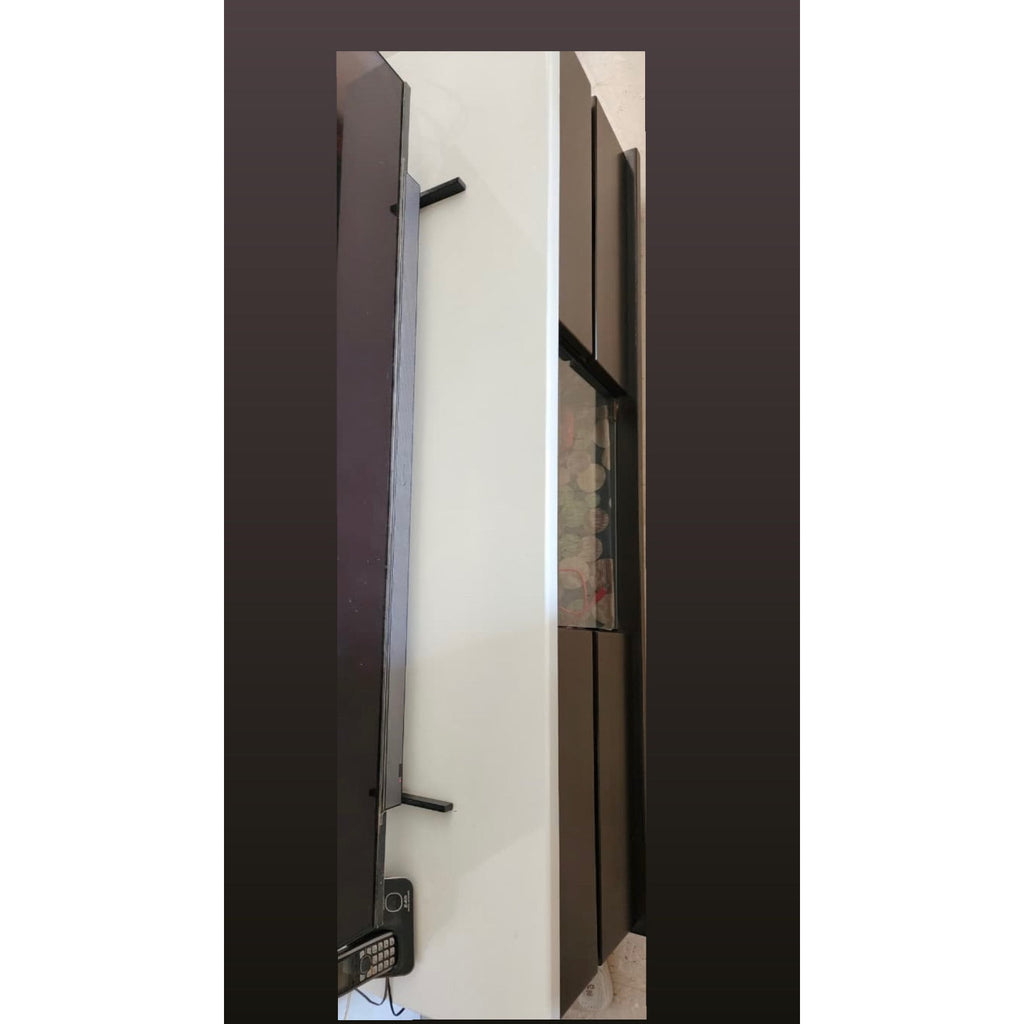 MDF TV Cabinet with Glass Storage - photo 1