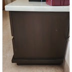 MDF TV Cabinet with Glass Storage - photo 3