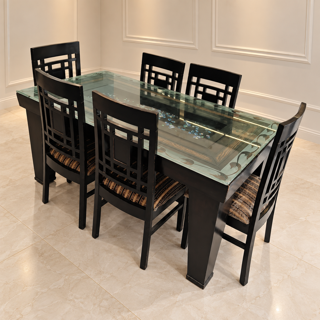6 seater dining table - hero