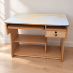 Computer desk with worn edges and keyboard tray - Ghaziabad