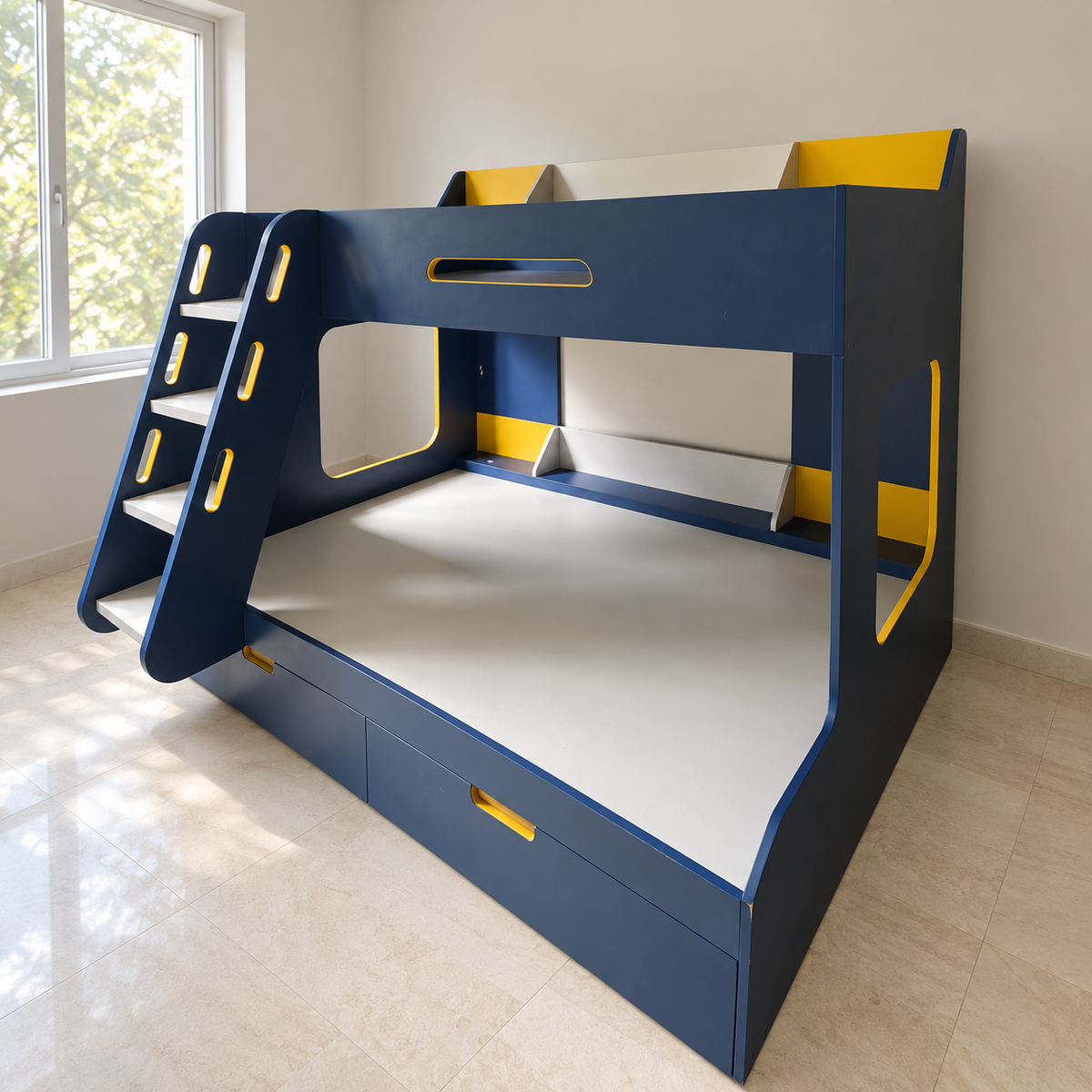 Boingg Kids Bunk Bed with Ladder — photographed resale item in a neutral room
