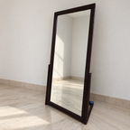 Wooden Frame Standing Mirror, 2.5 x 6 ft — photographed resale item in a neutral room
