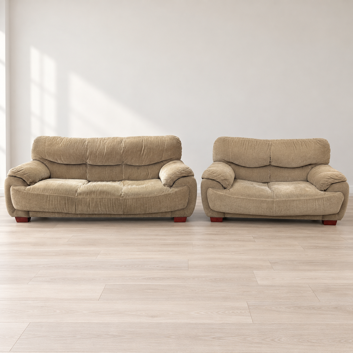 Lifestyle 3+2 Beige Fabric Sofa Set — product hero
