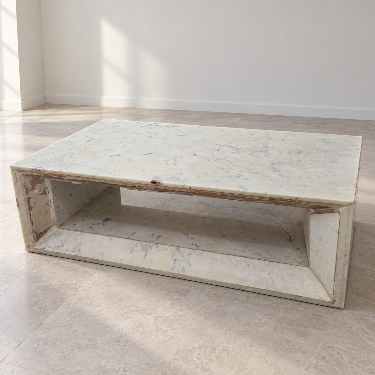 White Marble Centre Table, 4 x 2 ft — product hero