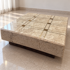 Square Marble-Top Centre Table