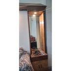 Wooden Sofa Backwall Unit with Mirror and Lights seller photo 2