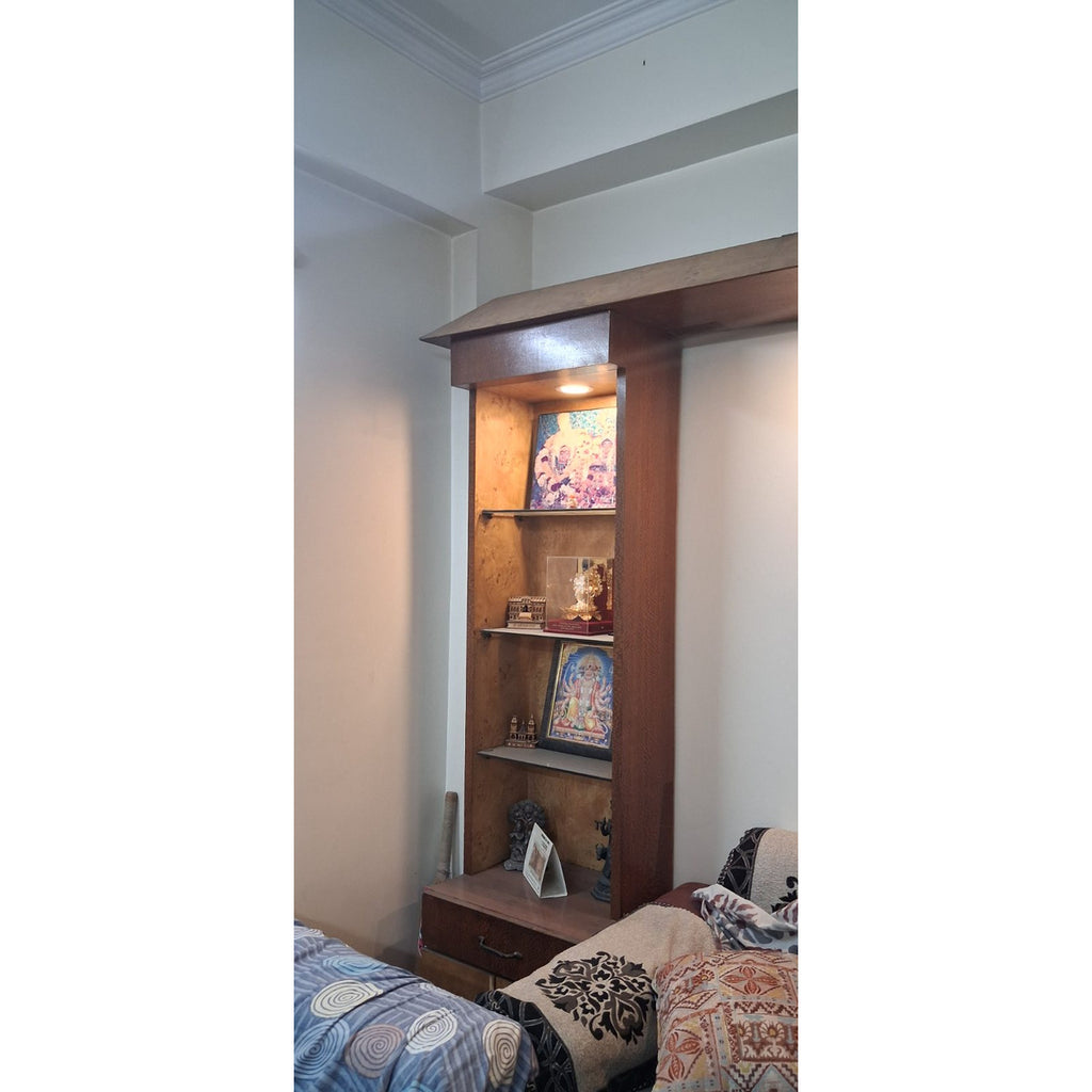 Wooden Sofa Backwall Unit with Mirror and Lights seller photo 3