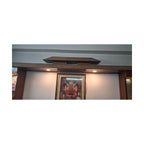 Wooden Sofa Backwall Unit with Mirror and Lights seller photo 4