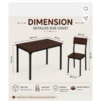 Packed 4-Seater Dining Table and Chair Set seller photo 2