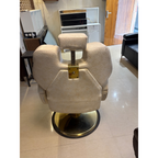 Cream Upholstered Salon Chair - photo 1