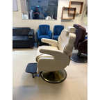 Cream Upholstered Salon Chair - photo 2