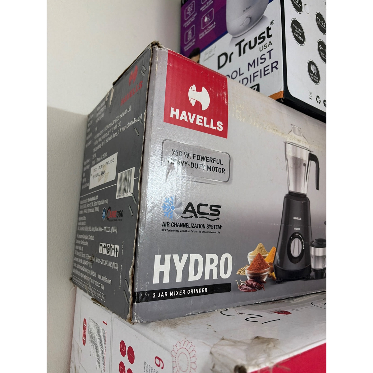 Havells Hydro 750W Mixer Grinder, Boxed - photo 3