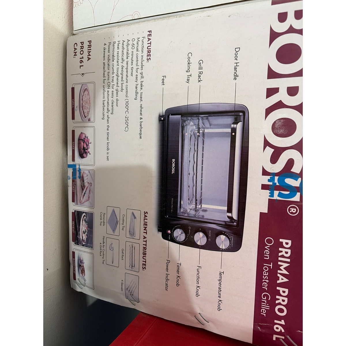 Borosil Prima Pro 16L OTG, Boxed - photo 2