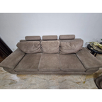 3+3 Brown Fabric Sofa Set - photo 5