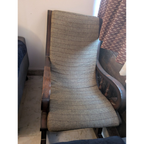 Upholstered Wooden Rocking Chair - photo 1