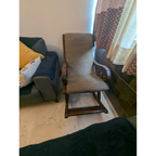 Upholstered Wooden Rocking Chair - photo 3