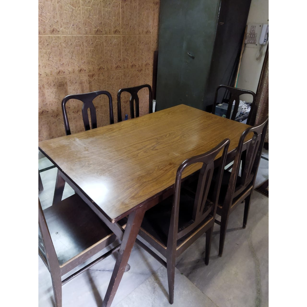 Rectangular Dining Table with 6 Chairs - photo 1