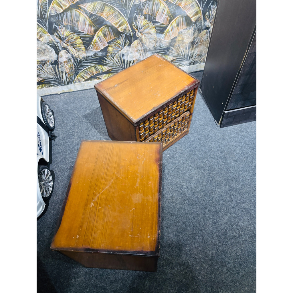 Teak Bedside Tables, Set of 2 - photo 2
