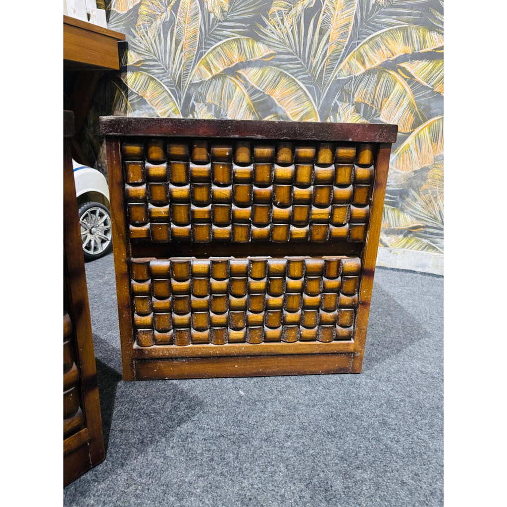 Teak Bedside Tables, Set of 2 - photo 4