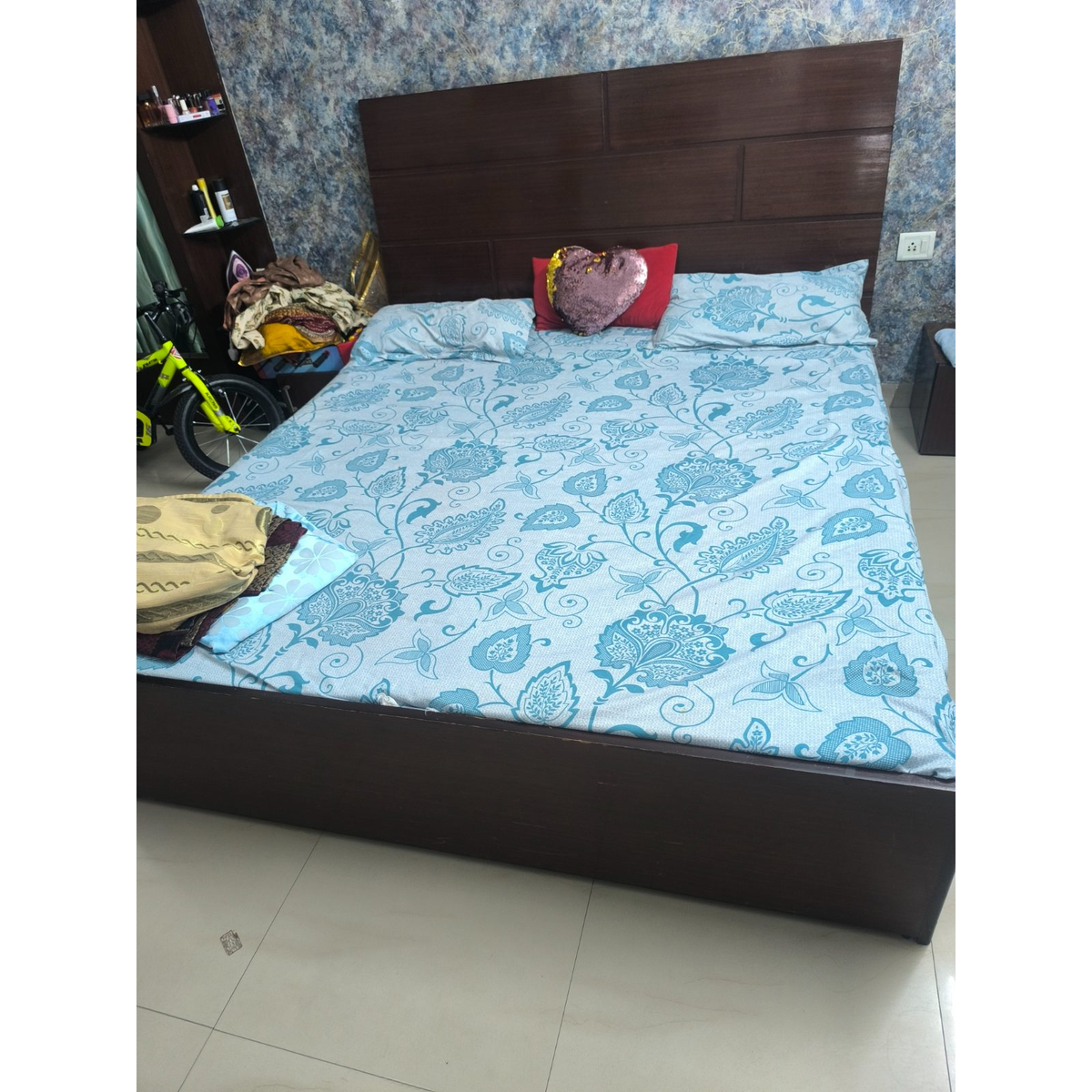 King Size Storage Bed with Mattress - photo 2