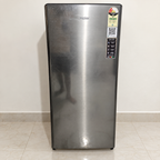 Pre-owned Haier 215 L single-door refrigerator with smudges visible