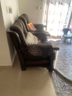 5-Seater Wooden Sofa Set (3+1+1) photo 2