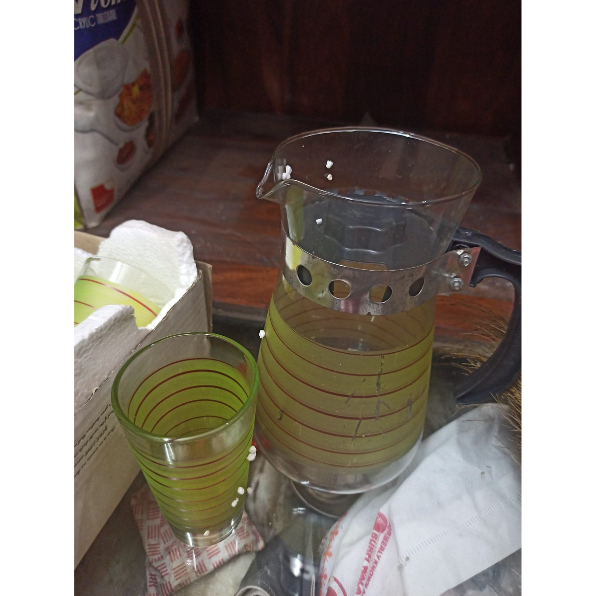 Glass Juice Set with Pitcher and 6 Glasses seller photo 2