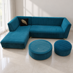 L-Shape 7-Seater Sofa with 2 Ottomans (Good Condition) — Giveasy resale hero