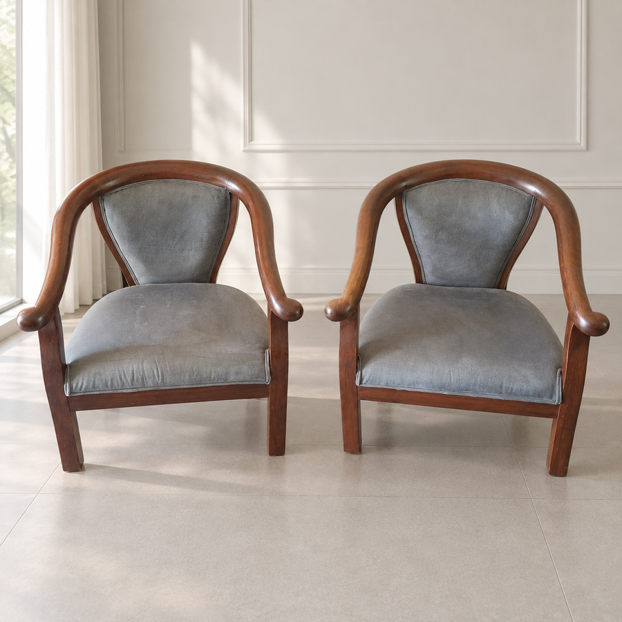 Mango Wood Sofa Chairs (Set) — Giveasy resale hero